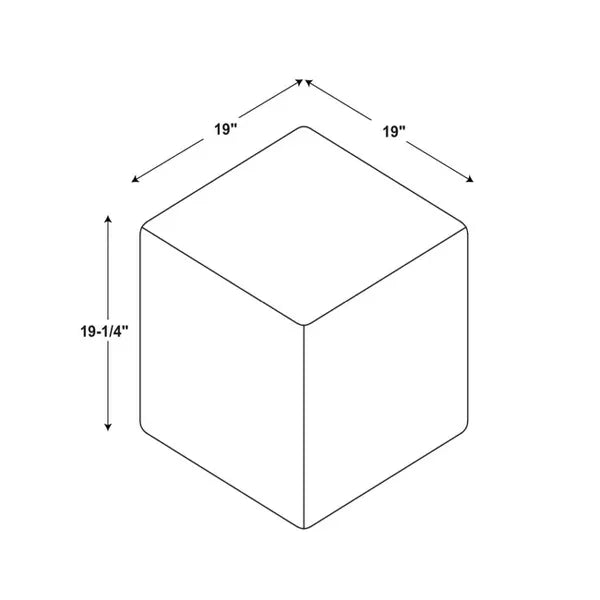 Gray Upholstered Slipcover Ottoman – Versatile Accent SeatinLynwood Slipcover Cube Ottoman Gray - Threshold designed with Studio McGee: Upholstered Bench, No Assembly, 753793642550