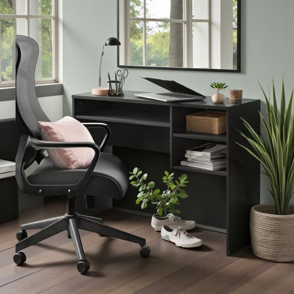 Comfort Dorm Office Chair Black - Room Essentials: Ergonomic, Adjustable, Mesh Back, 5-Wheel Base - Yalz Store