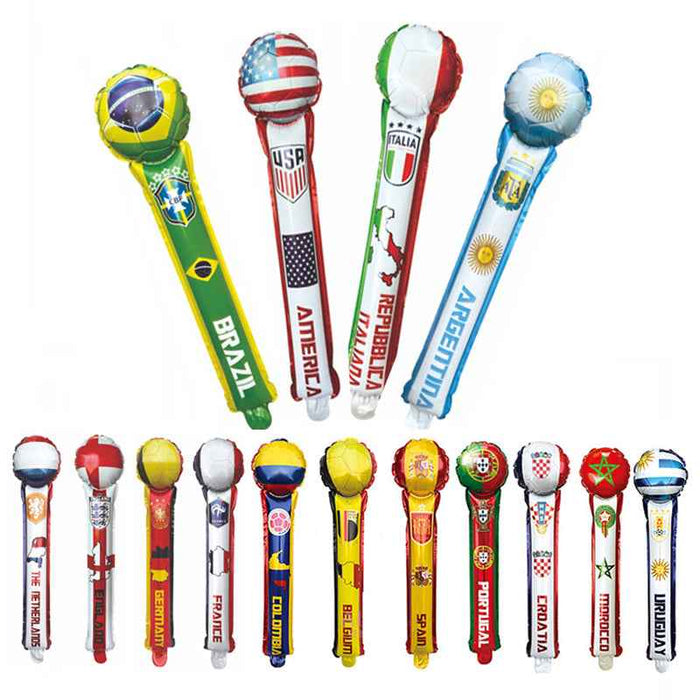 2026 World Cup Flag Cheer Balloon Sticks for Football Fans