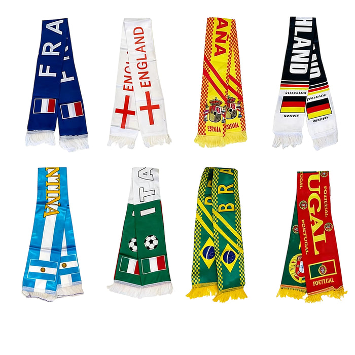 2026 World Cup Fan Scarf Satin Polyester National Flag
