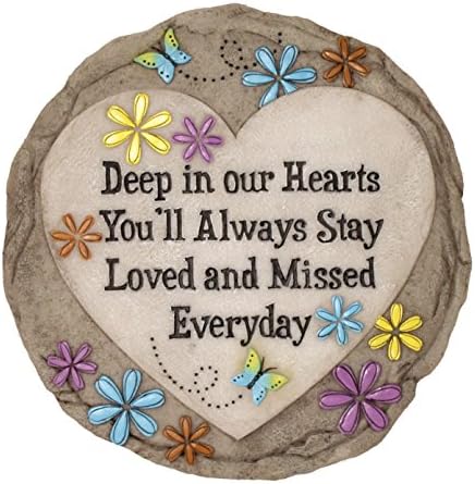 Memorial Garden Stone – “Loved and Missed Everyday” - Yalz Store