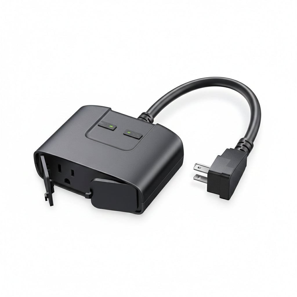Dual-Outlet Outdoor Smart Wi-Fi Plug – Matter Enabled