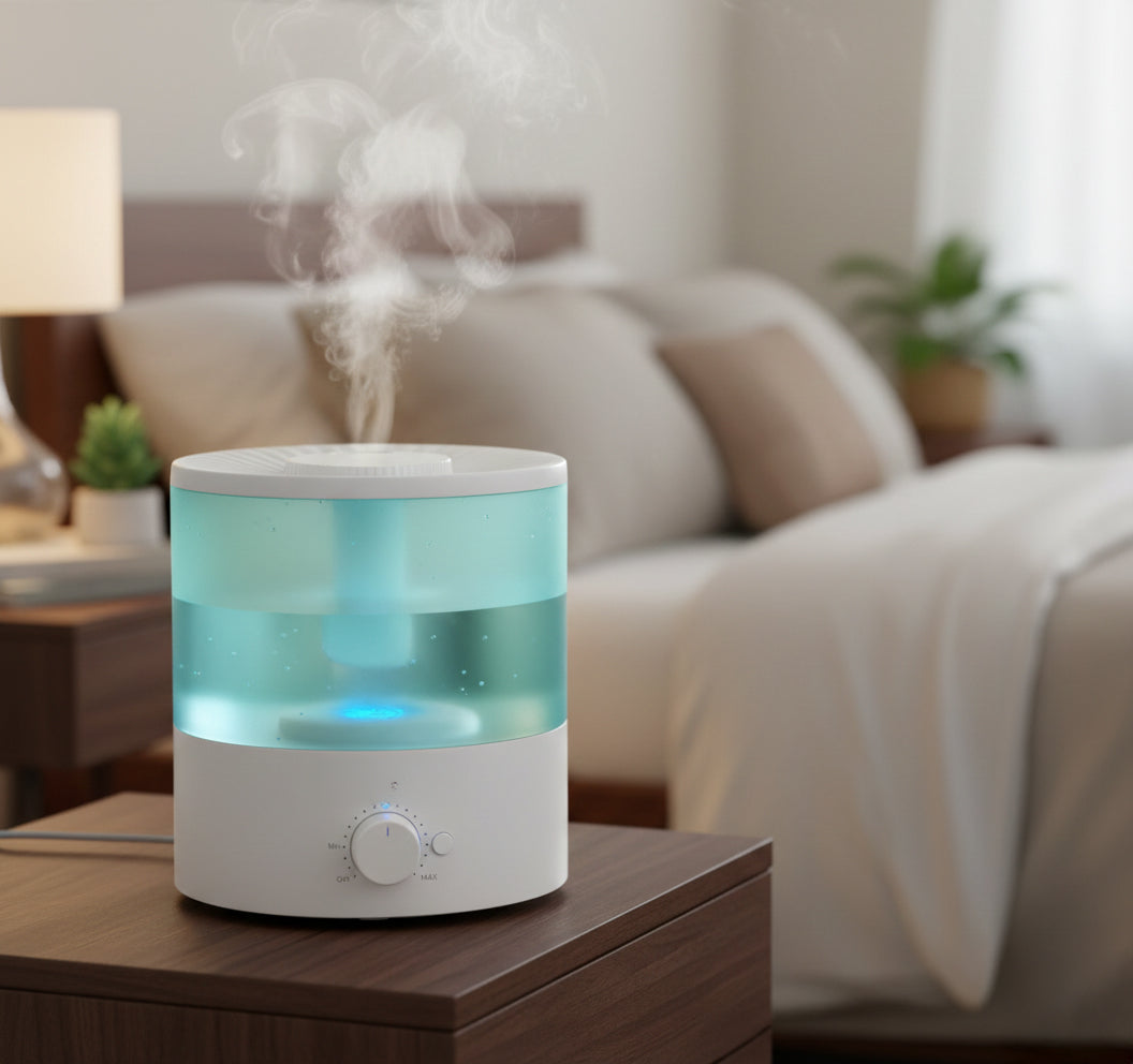 0.5-Gallon Cool Mist Ultrasonic Humidifier with Adjustable Output - Yalz Store