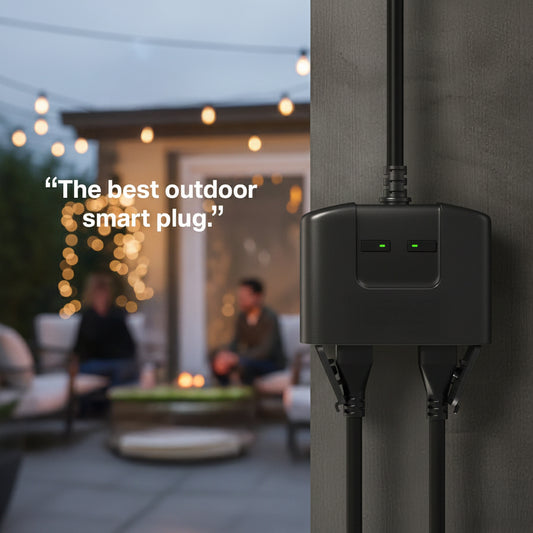 Dual-Outlet Outdoor Smart Wi-Fi Plug – Matter Enabled