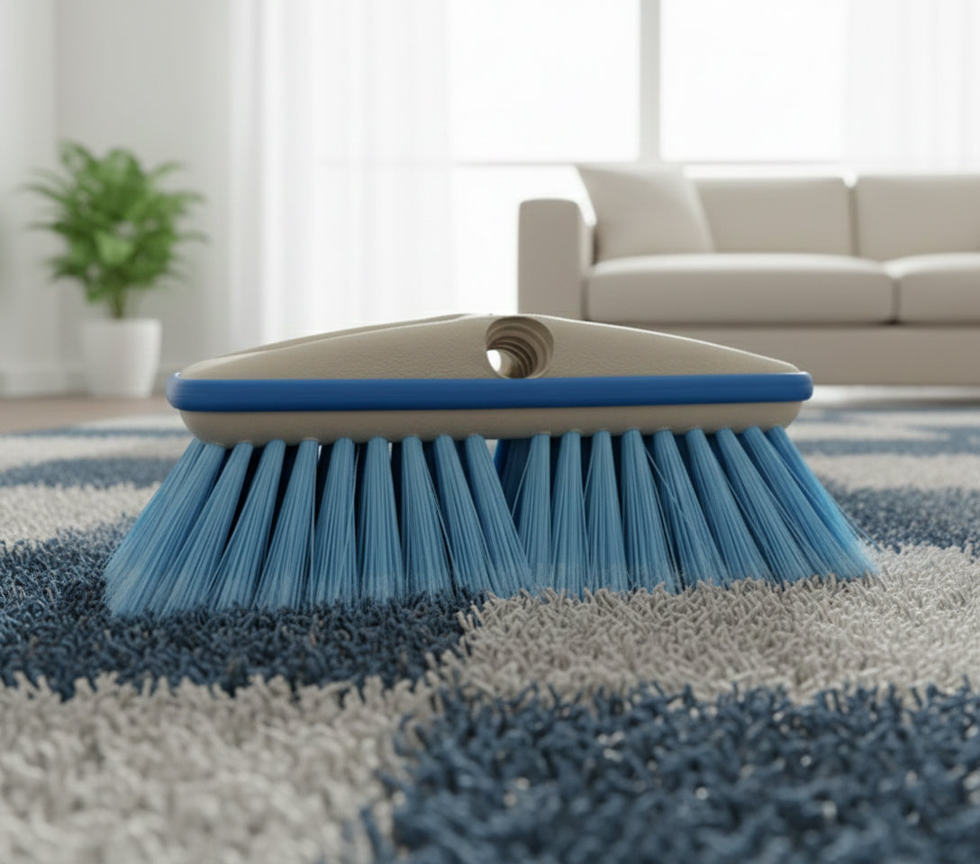 Premium 8 Inch Wash Brush Head – Medium Bristles, Bumper Guard, Dual Pole Compatibility - Yalz Store