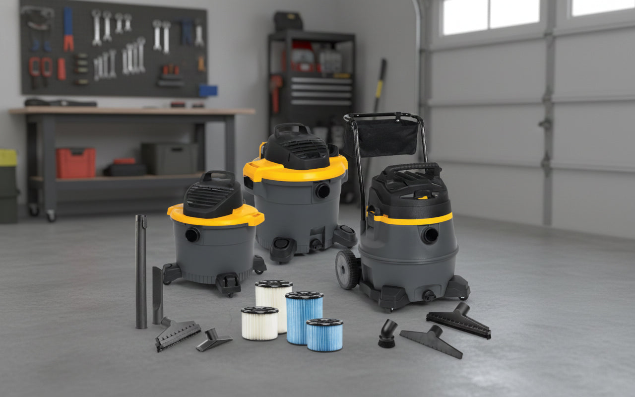 Wet/Dry Shop Vac Floor Tool – Carpet and Hard Surface Nozzle Attachment - Yalz Store