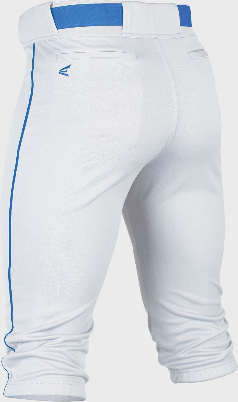 Easton | RIVAL+ Knicker Piped Baseball Pant | White/Royal | Youth | XLarge