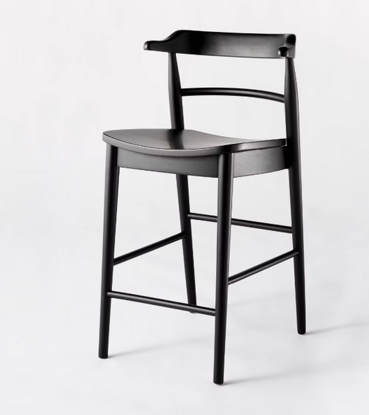 Kaysville Curved Back Wood Counter Height Barstool - Threshold™ designed with Studio McGee - Yalz Store