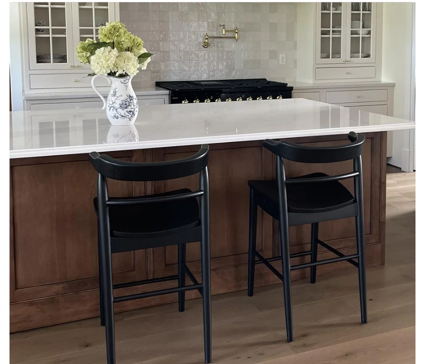 Kaysville Curved Back Wood Counter Height Barstool - Threshold™ designed with Studio McGee - Yalz Store
