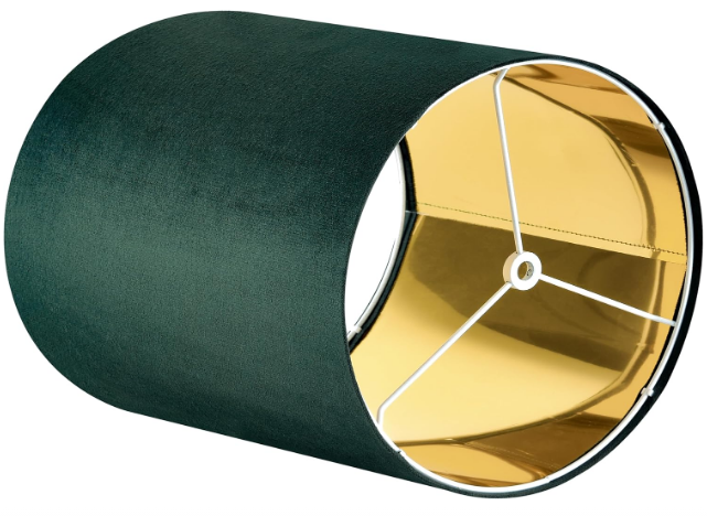 1 Pack Drum Lamp Shade Small for Bedside Lamps, 10 * 10 * 10 Inch, es fGreen Lampshadit with Spider, Modern Farmhouse Lamp Shades for Table Lamps, Wall Lamps Replacement Bedroom，Required Assembly - Yalz Store