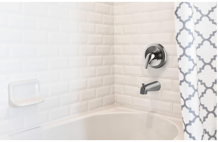 595066 Middleton II Transitional Escutcheon and Single Handle for Bathroom, Satin Nickel - Yalz Store