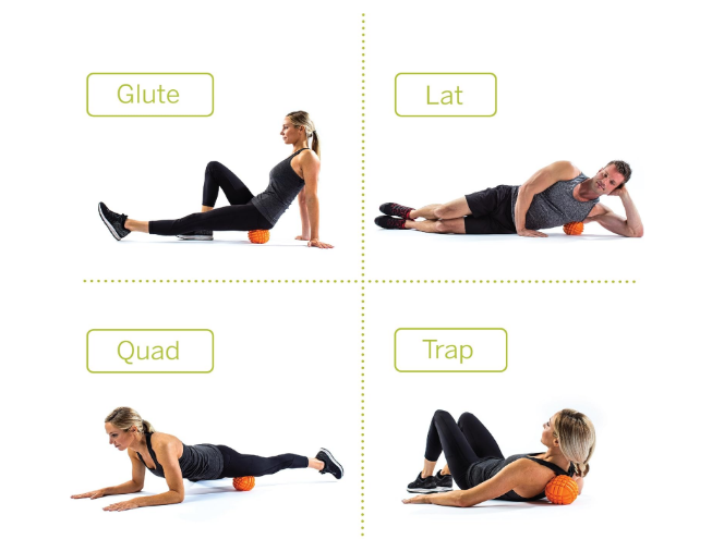 5-Inch Foam Massage Ball with Grid Texture — Deep Tissue Mobility Tool for Muscle Recovery, Therapy, and Myofascial Release — Orange - Yalz Store