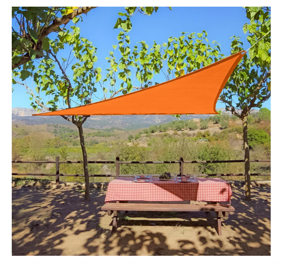 9'10" Party Shade Sail, Triangle - Orange - Yalz Store