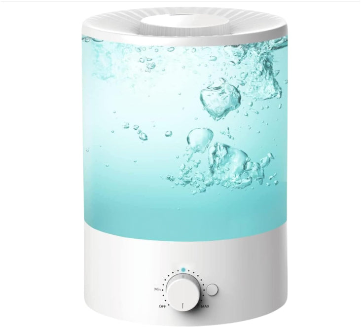 3.5L Cool Mist Ultrasonic Humidifier with Top-Fill Design, Quiet Operation, Essential Oil Diffuser, Night Light & Auto Shut-Off - Yalz Store