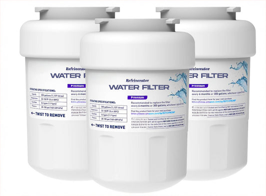 Refrigerator Water Filter Replacement – MWF Compatible Water Filter Cartridge, NSF Certified Premium Filtration, Easy Install, Reduces Chlorine & Odor, Pack of 3 - Yalz Store