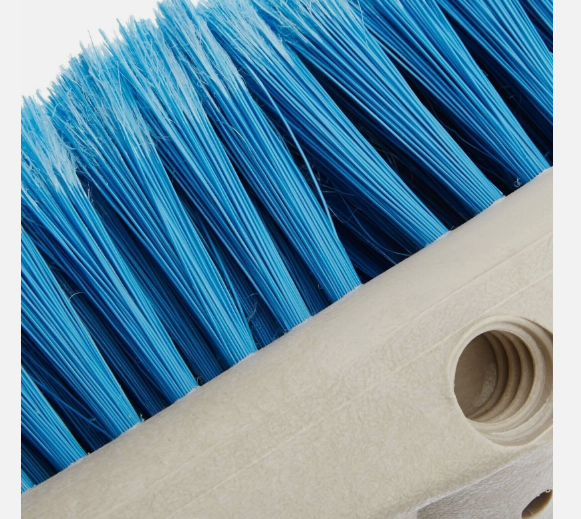 Medium Bristle Cleaning Brush – High-Density Star Prene Fibers for Boat, RV & Auto Cleaning, Fits 3/4” Threaded & Extend-A-Brush Handles, Blue - Yalz Store