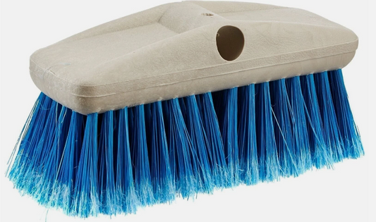 Medium Bristle Cleaning Brush – High-Density Star Prene Fibers for Boat, RV & Auto Cleaning, Fits 3/4” Threaded & Extend-A-Brush Handles, Blue - Yalz Store
