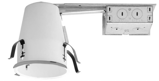 Air-Tight Shallow Recessed Light Housing – Non-IC Remodel Can for Existing Ceilings, 120V - Yalz Store