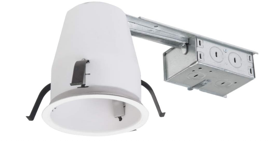 Air-Tight Shallow Recessed Light Housing – Non-IC Remodel Can for Existing Ceilings, 120V - Yalz Store