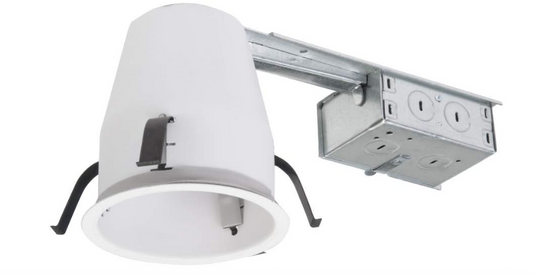 Air-Tight Shallow Recessed Light Housing – Non-IC Remodel Can for Existing Ceilings, 120V - Yalz Store