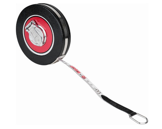 50 ft / 15 m Closed Reel Measuring Tape – Dual-Sided Long Measuring Tape with Hand Crank, Feet & Meter Scale for Track, Field & Landscaping - Yalz Store