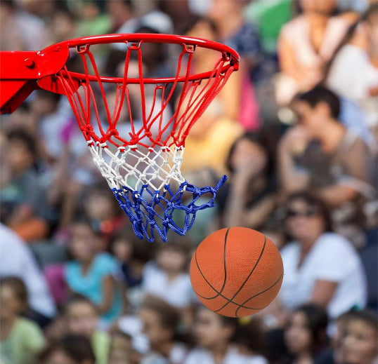 Heavy Duty Basketball Net Replacement, All-Weather Thick Nylon Net with 12 Loops, Weather-Resistant Indoor & Outdoor Basketball Hoop Net, 21 Inch