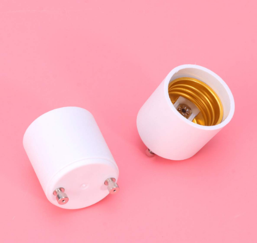 Medium Base Light Bulb Socket Adapter, Heat-Resistant Plastic Lamp Holder, Standard Screw Base, White, 3-Pack - Yalz Store