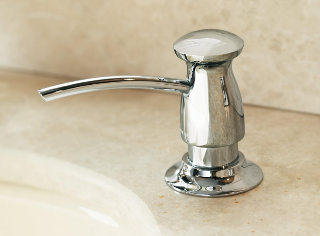 Transitional Wall Mounted Soap & Lotion Dispenser, Refillable Bathroom Soap Dispenser, Sleek Modern Design, Durable Construction, Single Pump, 1 Pack - Yalz Store