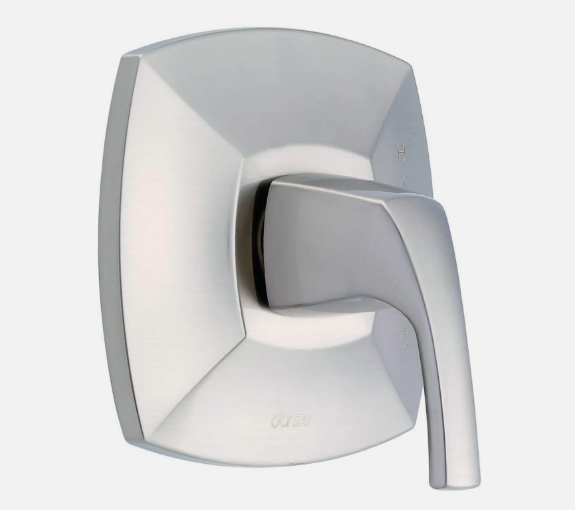 Single Handle Valve Trim Kit with Cartridge, Transitional Style, Brushed Nickel Finish - Yalz Store