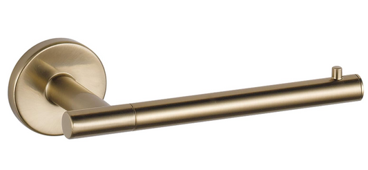 Trinsic Style Toilet Paper Holder, Champagne Bronze Finish, Single Post Wall Mounted Tissue Roll Holder for Bathroom Organization (1-Pack) - Yalz Store