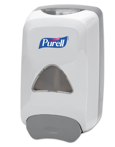 Push-Style Hand Sanitizer Foam Dispenser, 1200 mL Capacity, Dove Grey, Wall Mounted Manual Soap Dispenser for Bathroom, Office & Commercial Use (Pack of 1) - Yalz Store