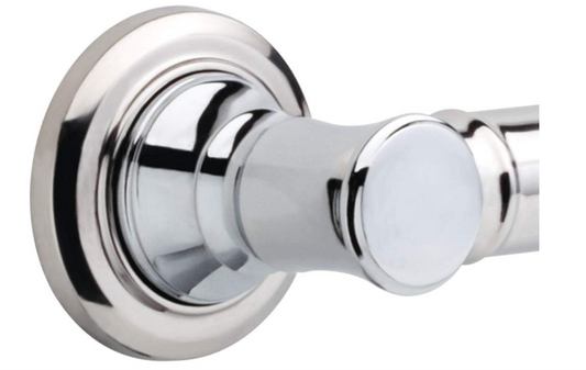 Traditional Grab Bar, 12-Inch, Chrome Finish, Wall-Mounted Bathroom Safety Handle for Shower & Tub Support - Yalz Store