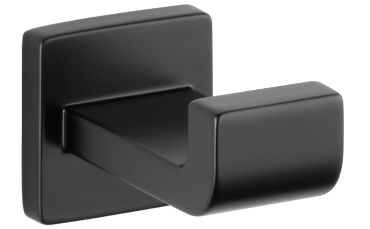 Modern Single Towel Hook, Matte Black Wall Mounted Bathroom Hook for Towels, Robes & Accessories - Yalz Store