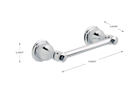 Wall Mount Pivot Arm Toilet Paper Holder, Polished Chrome Bathroom Hardware Accessory - Yalz Store