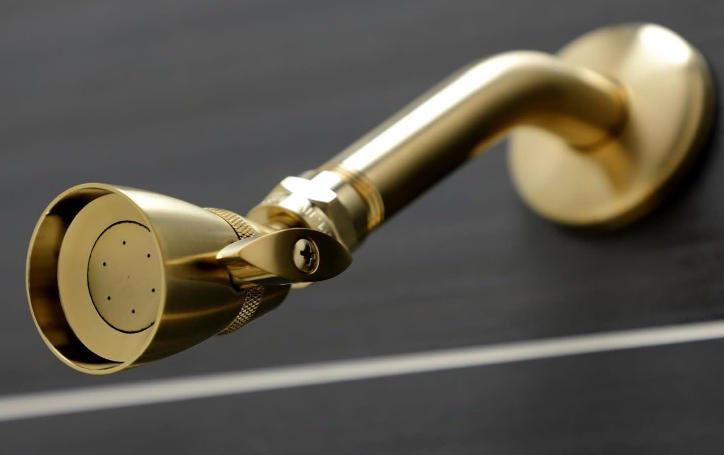 Tub and Shower Faucet Set, Polished Brass Finish, Wall Mounted Bathroom Fixture with Lever Handle - Yalz Store