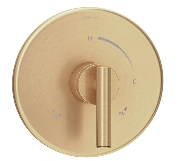 Pressure-Balancing Shower Valve with Cylinder Handle, Brushed Bronze Finish - Yalz Store