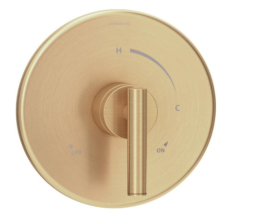 Pressure-Balancing Shower Valve with Cylinder Handle, Brushed Bronze Finish - Yalz Store