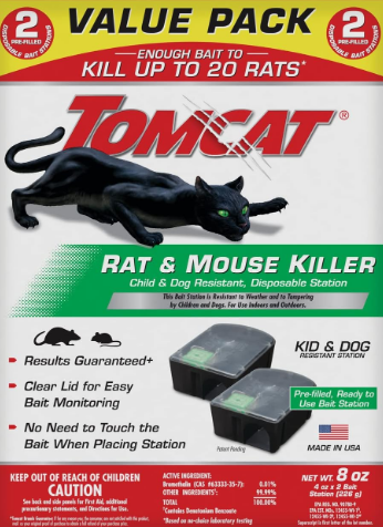 Disposable Mouse & Rat Kill Stations for Indoor & Outdoor Use, Child & Dog Resistant, Pre-Filled, Easy Monitoring, 2-Pack - Yalz Store