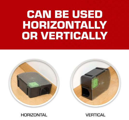 Disposable Mouse & Rat Kill Stations for Indoor & Outdoor Use, Child & Dog Resistant, Pre-Filled, Easy Monitoring, 2-Pack - Yalz Store