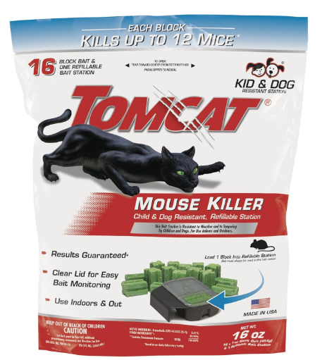 Tier 1 Refillable Mouse Bait Station, Tamper-Resistant Indoor & Outdoor Rodent Control Station for Mice