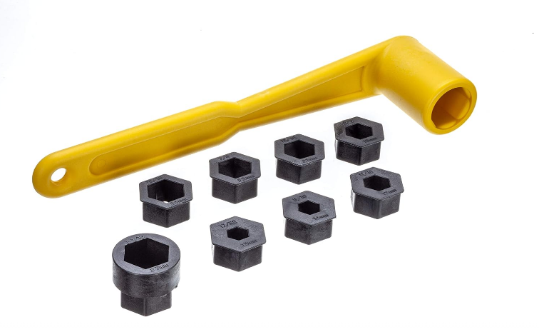 Prop Wrench Kit with Multiple Sockets, Multi-Size Propeller Wrench Set for Boat & Marine Maintenance