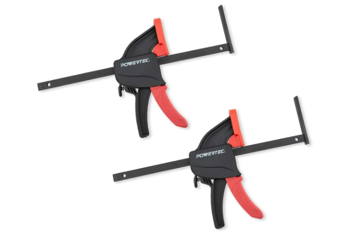 2-Pack Tracksaw Track Guide Rail Clamps, 8-3/4 Inch Quick Release Clamps for Circular Saw Guide Rail Systems, Woodworking