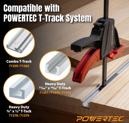 2-Pack Tracksaw Track Guide Rail Clamps, 8-3/4 Inch Quick Release Clamps for Circular Saw Guide Rail Systems, Woodworking