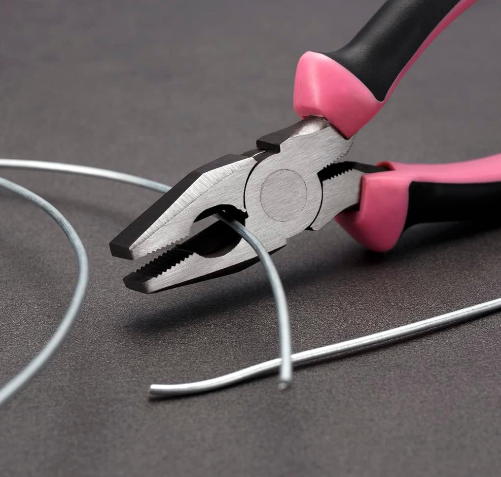 15-Piece Pink Hand Tool Set for Home & DIY, Includes Hammer, Screwdrivers, Pliers, Tweezers & Tape Measure