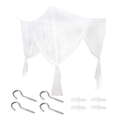 4 Corner Post Mosquito Net Bed Canopy
