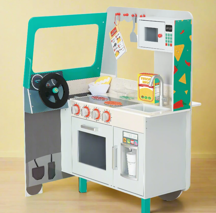 Teamson Kids My Little Helper Kids Play Taco Truck Playset