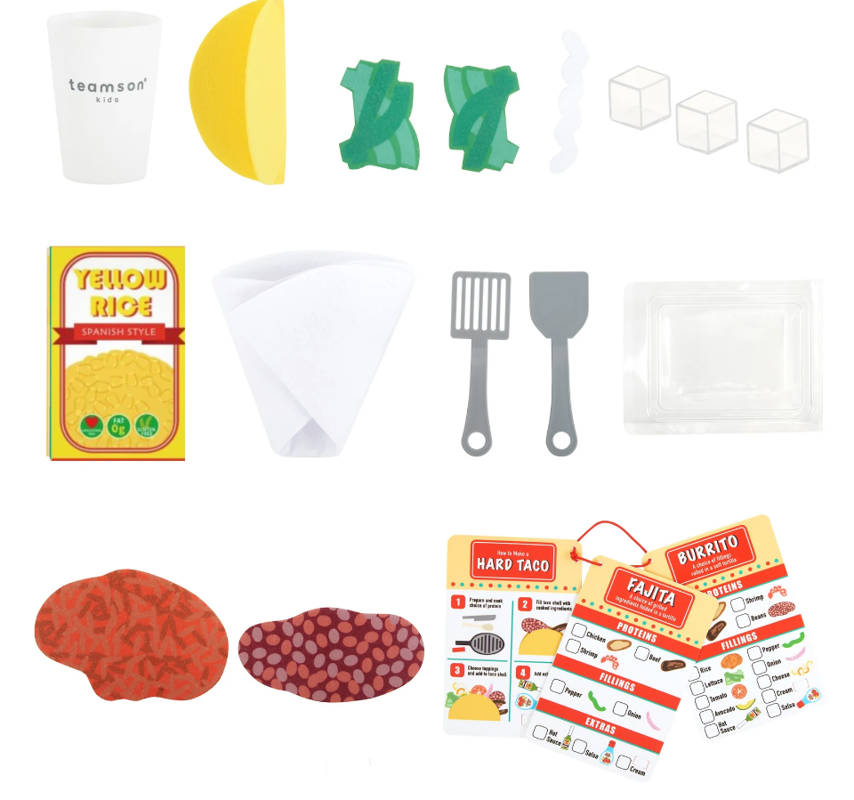 Teamson Kids My Little Helper Kids Play Taco Truck Playset