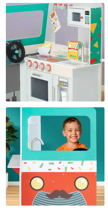 Teamson Kids My Little Helper Kids Play Taco Truck Playset