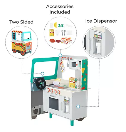 Teamson Kids My Little Helper Kids Play Taco Truck Playset