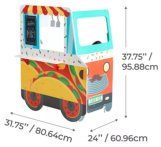 Teamson Kids My Little Helper Kids Play Taco Truck Playset
